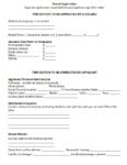 Blank Rental Application Form